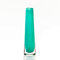 CRISTALICA Vase Blumenvase Stangenvase Solifleur Jade H 21 cm Handgeformtes Glas Jedes Stück EIN Tischdeko Hochzeitdeko Raumdekoration