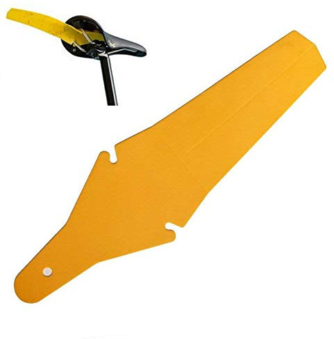 BlueSunshine Fahrrad-Schutzblech, zusammenklappbar, für Rennräder, Mountainbike, Fahrrad, Reifen, Hinterrad, Fahrrad-Zubehör, Orange