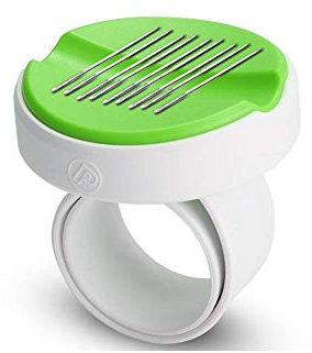 Cafopgrill Magnetische Nadelkissen, Nadelkissen Stecknadeln Nähbox Nähen Lagerung armnadelkissen magnetisch Armnadelkissen Profi Pflaume (Grün)