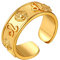 FindChic Damen Herren Sternzeichen Fingerring Retro Bandring Löwe Ring Offener Ring mit Geschenkebox für Valentinstag Geburtstag