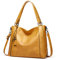 BUKESIYI Damen Tasche Handtasche Umhängetasche Schultertasche Frauen Kulturbeutel Weekender Klein PU Leder DE77141 Gelb