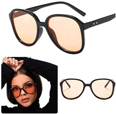 No Name Ltd Orange Lens Sunglasses Womens Oversized Retro Vintage Styling