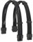 Formulamod Sleeve Extension Power Supply Cable Kit 18AWG EPS 8-P+PCI-8-P with Cable Combs for PSU to Motherboard/GPU (Black)