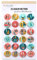 Papierdrachen 24 Advent Calendar Number Buttons 35 mm – Lapel Pins for Decorating Advent Calendars – with Numbers from 1-24 – Colourful – Ideal for Fabric Bags, Bags and Bags