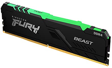 Kingston FURY Beast RGB 32GB 3600MT/s DDR4 CL18 Desktop Memory Single Stick KF436C18BBA/32