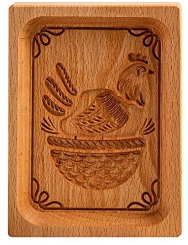 ,Carved Wooden Cookie,Kitchen Baking Mooncake Mould,Beautiful and Unique,Work Good for Mooncake,Muffins, Cake,Cookie, Pumpkin Pie, Pastry, Fondant,Dessert.