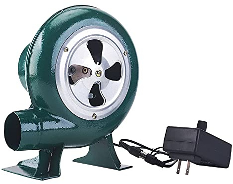 220V Elektrisk fläkt med variabel hastighet - Grillfläkt Kolsmidesfläkt med regulator, för grill, Eldstad Fläkt