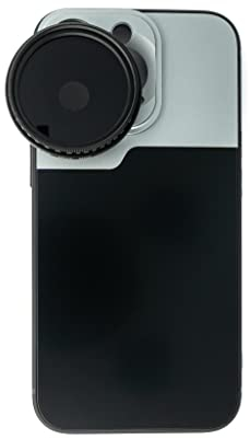 System-S ND Vario Filtro 37 mm da 2 a 4000 a densità neutra con custodia per iPhone 13 Pro, colore: Nero