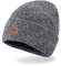Levi's Uni-Erwachsene All Season Comfy Leather Logo Patch Cuffed Hero Beanie-Mütze, Grau meliert, Einheitsgre
