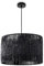 Paco Home Pendelleuchte Esstisch Papier Boho Hängelampe Esszimmer Lampe E27 Hängeleuchte Rattan, Farbe:Schwarz (Ø32cm), Leuchtenart/Farbe:Pendelleuchte - Schwarz