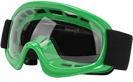 Changor Motorradbrille für Kinder , professionelle Kinder Skibrille für Sicherheit , winddicht , für Motorrad , für Schmutzfahrräder zum Skifahren (grün)