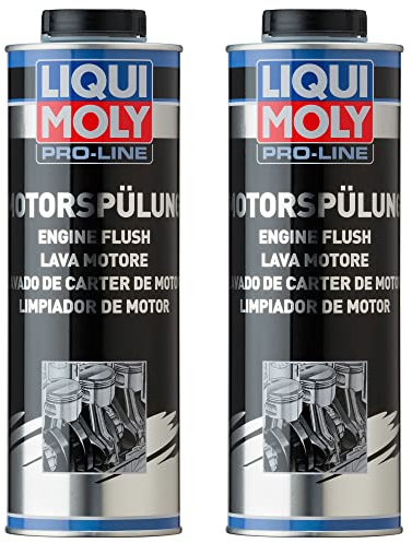 Liqui Moly 2X Pro-Line Motorspülung 1 Liter | Reinigt den Motor von innen und entfernt Ablagerungen | Motoröl Additiv für Diesel- & Benzin-Motoren | 2X 1 Liter