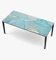MyMaxxi - Selbstklebende Tischfolie Marmor Eisplatten blau kompatibel mit IKEA Lacktisch Steine Mauer Farbverlauf Mauerziegel Möbelfolie Aufkleber - blasenfrei zu verkleben, 100 x 200cm