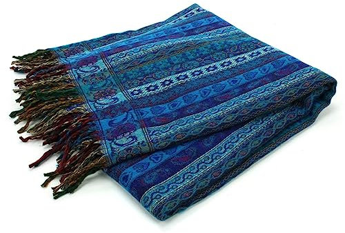 LOUDelephant Handgewebte Meditations-Decke, 525, 200cm x 95cm