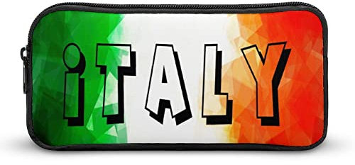 Vintage Italy Flag Pencil Case High Capacity Pencil Pouch Funny Storage Pen Pencil Organizer