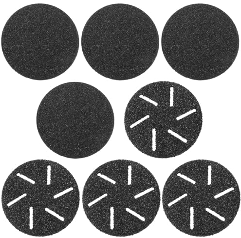 ECSiNG 8PCS Replacement Grinding Heads Foot Care Tool Compatible with Asiaark Electric Foot Callus Remover Pedicure Tools 100 Grit & 60 Grit
