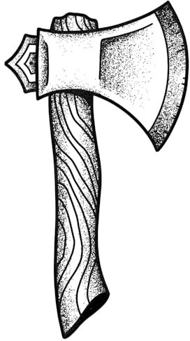 x3 Petit Tatouage Éphémère Hache Viking - 1 lot de 3 Feuilles de tatouage temporaire Nordique | Bras, épaule, cou, cheville, main, jambe | Noir | Homme, Femme - TATTOO YOUR STYLE