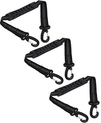 Ghzste 3 Stück Rollschuh-Leine, Nylon-Skistiefel-Tragegurt, Snowboard-Stiefel-Tragegurt Zum Tragen von Skate-Schuhen (Schwarz)