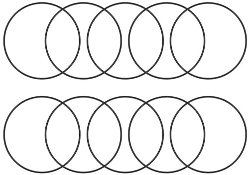 TA-VIGOR 10Pcs Nitrile Rubber O-Rings, 80mm OD 73mm ID 3.5mm Width Rubber Washers Spacer O-Rings Gasket kit, Metric Sealing Gasket for Hose, Faucet, Automotive, Plumbing