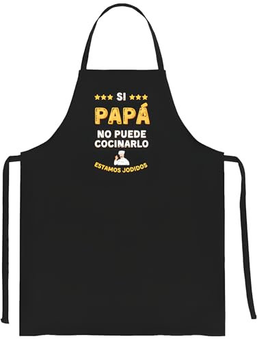 latostadora Delantal Regalo Papa Cumpleaños - Delantales Dia Padre Papa Cocinero Chef - Ideas Regalo Navidad Padre Papa - Regalos Originales Hombre - Si Papa No Puede Cocinarlo