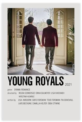 Generisch Young Royals Filmposter 05, Leinwand-Poster, Schlafzimmer-Dekor, Sportlandschaft, Büro, Raumdekoration, Geschenk, ungerahmt: 30 x 45 cm