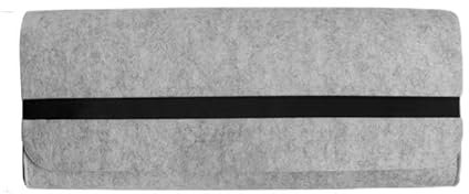 Techiozo Gaming Keyboard Case, Wool Felt Construction, Protective Sleeve for Travel, Grey (Light Grey, 100% Case)