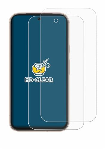 BROTECT Schutzfolie für Google Pixel 8a | 2 Stück Transparenter Displayschutz Made in Germany Klare Displayschutz-Folie Clear Einfache Montage Case-Friendly