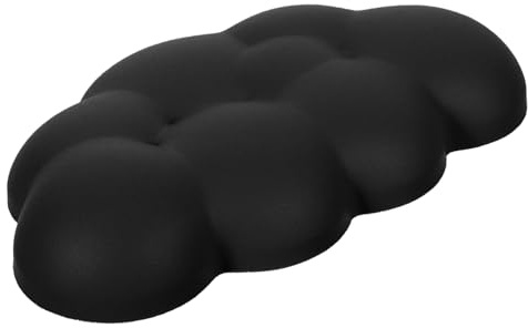 Memory Foam, Praktische Handgelenkauflage für Tastatur, Rutschfest | Home und Büro, Gummi Unterseite, Schwarz, Neutraler Halt Beim Tippen