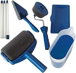 SQUADO Rullo Pittura con Serbatoio Anti Gocciolamento Ricaricabile, Manico Allungabile, Kit Completo per Pittura