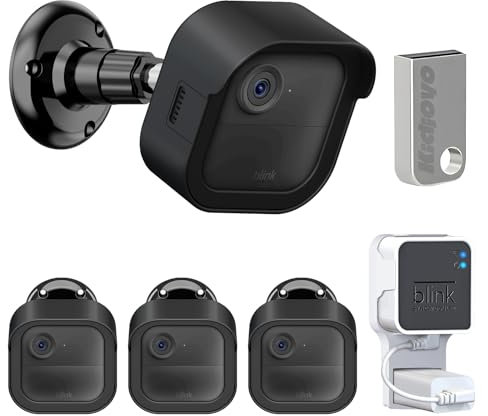 Blink Outdoor 4 Camera Mount with Outlet Mount for Blink Sync Module 2 with USB Flash Drive