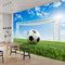 Calcio Su Prato Carta Da Parati 3d Fotomurale Verde Blu Murali Per Soggiorno Divano Tv Hotel A Tema Corridoio Di Lusso Sfondo Dipinto Murale 400x280 cm