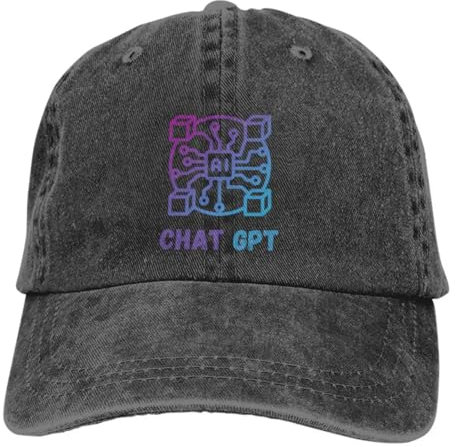 HEBUOUI AI CPU Baseball Caps Peaked Cap ChatGPT Sonnenschutz Hüte für Männer Outdoor Freizeitgeschenk