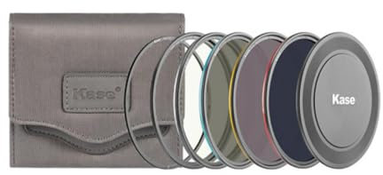 Kase KW Revolution Magnetisch Filter Professional 77mm Kit - Farbcodierte Ringe inkl CPL ND8 ND64 ND1000 & Magnetischer Adapter,Objektivdeckel und Etui