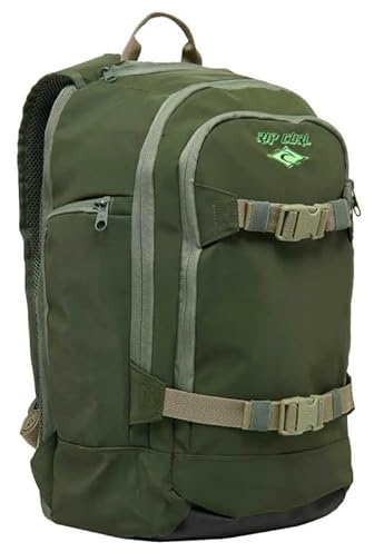 RIP CURL Rucksack Posse 33L Transien | Herrentasche mit PC-Fach 15 Zoll aus recyceltem Polyester | 49 x 32 x 22 cm | Farbe Grün, grün, 49 x 32 x 22 cm