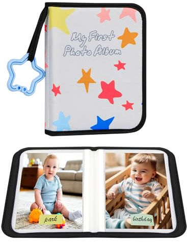 Baby's My First Fotoalbum für Baby für 21 Fotos à 10 x 15 cm, Baby-Fotoalbum, weiches Tuch, Familienbuch, Mein erstes Familienalbum für 10 x 15 cm, für Babypartys, Kleinkinder, Familienbilder