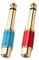 2 Pack RCA to 6.35mm Adapter, RCA Female to 1/4 Inch TS Mono Male Jack Audio Connector, Copper Gold-Plated, Reliable for Headphones, Instruments, Amplifiers, Speakers, Home Theater, Audio Systems