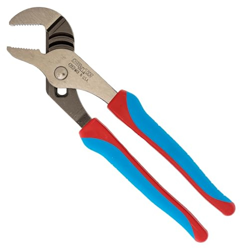 CHANNELLOCK 420CB 9.5-inch CODE BLUE Straight Jaw Tongue & Groove Pliers, Made in USA, Forged High Carbon Steel