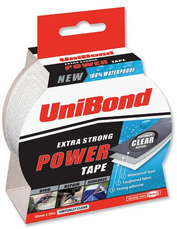Unibond 209888 Duct Tape Multisurface 0-70 Degrees C 50mmx25m - Silver