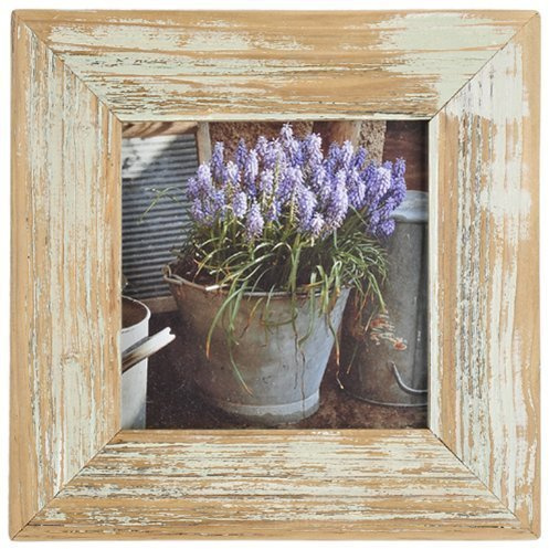 Mein Landhaus Bilderrahmen aus echtem Alt-Holz Stil Vintage, rustikal - handgefertigte Unikate in Mint 10X10