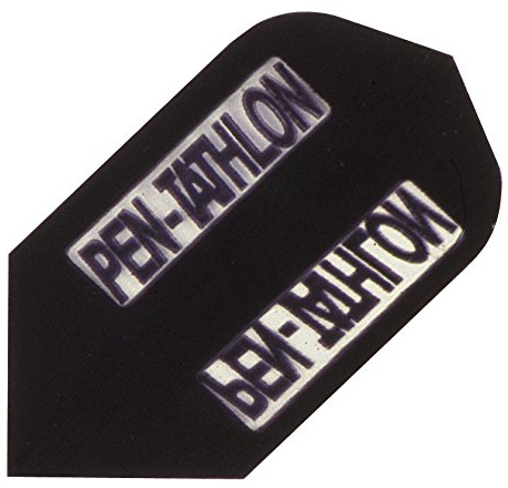 Dart Flight Pen-Tathlon Slim Schwarz