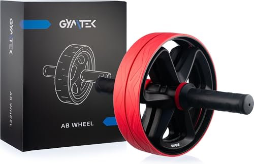 Gymtek® Ab Roller, Bauchtrainer, Ab Wheel - rutschfesten Griffen - Ab-Roller