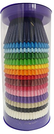 Scrumptious! - 180PC Cupcake Cases - Multicoloured - 65GSM 51mm x 38mm Greaseproof Paper Baking Cases - Great for All Occasions, Birthday and Anniversary Party Muffins, Cakes and Bakes