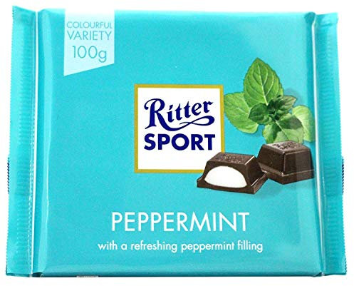 ritter Menthe Sport Chocolat Noir 100G - Paquet de 6