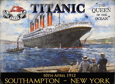 Fridge Magnet - Titanic - Queen of the Ocean