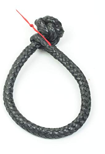 Grillo in Dyneema, 5 mm, nero, carico di rottura superiore a 2000 kg