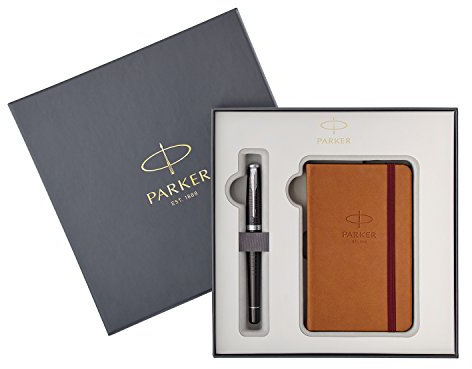 Parker Urban Premium Ebony Fountain Pen + Notebook Set