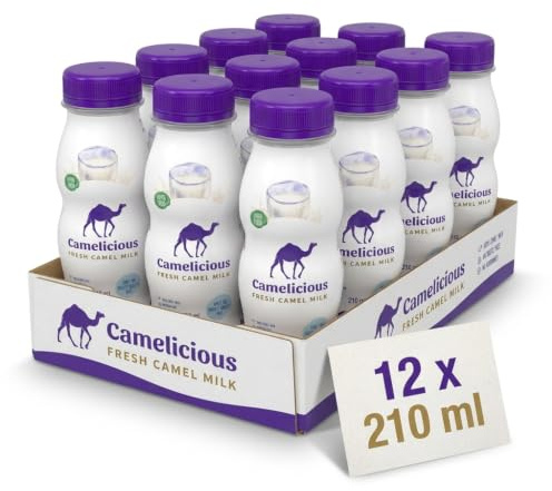 1 Trays (2,52Liter) Original Kamelmilch von Camelicious aus Dubai (12 Dosen a 210ml) –