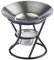 Unbekannt Duftlampe, Duftwachslampe aus Metall, Silber, Ø 8,5cm H 8,5cm