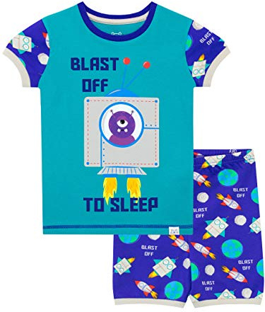 Harry Bear Boys Rocket Short Pyjamas Blue Age 2 to 3 Years