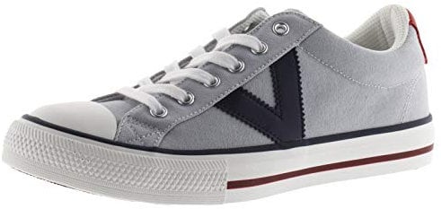 victoria Basket Unisex Tribu Lona & Logotipo En Contraste & Puntera De Goma 1065164 para Adulto Gris 44